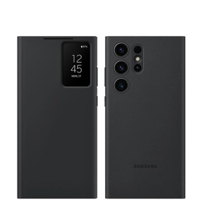 Калъф тефтер оригинален Samsung Smart View Wallet Case EF-ZS918CBEGWW за Samsung Galaxy S23 Ultra 5G SM-S918B черен